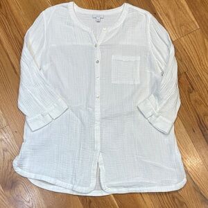 PureJill Cotton Muslin Blouse